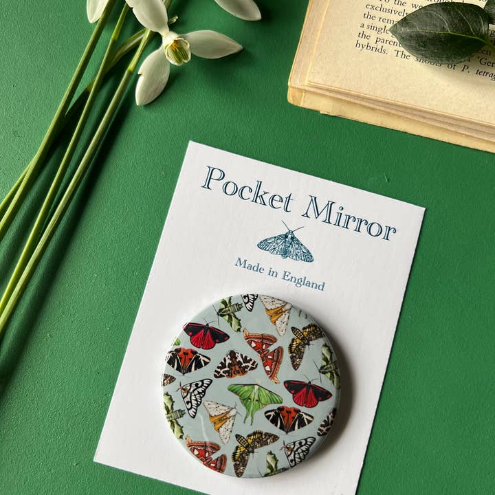 Tansy Moore - Wholesale Compact Mirror - Moths Pocket Mirror5