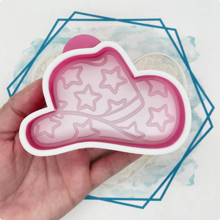 *NEW RELEASE* Cowboy Hat with Stars Freshie Mold for wholesale by The Freshie Junkie, LLC