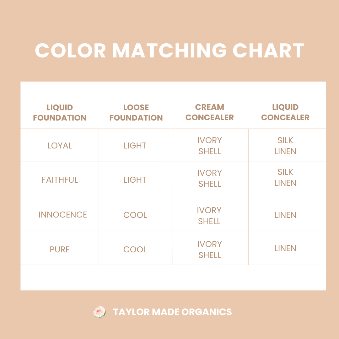 Taylor Made Organics - Wholesale Foundation - Liquid Mineral Organic Foundation –Lightweight, Clean Beauty21