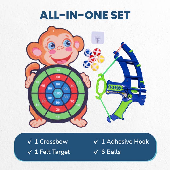 AYK Brand - Wholesale Sporting Game - Kids & Baby - Crossbow & Ball Target Game for Kids 6-122