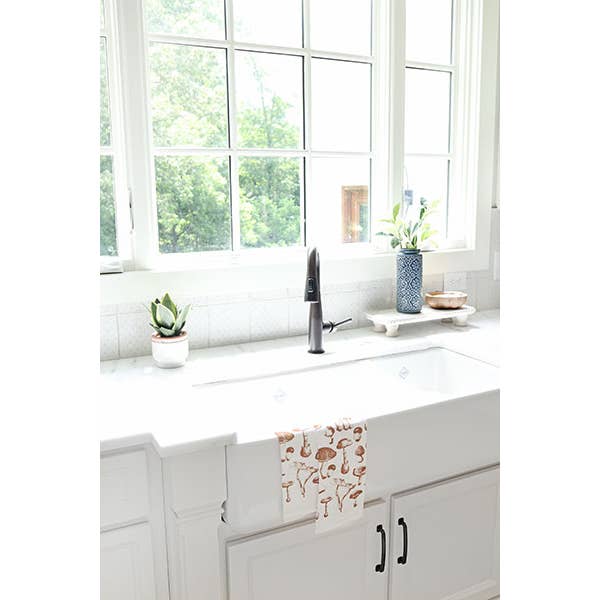 Highland Ridge | Handmade Home Decor - Wholesale Tea Towel - Mushroom Tea Towel