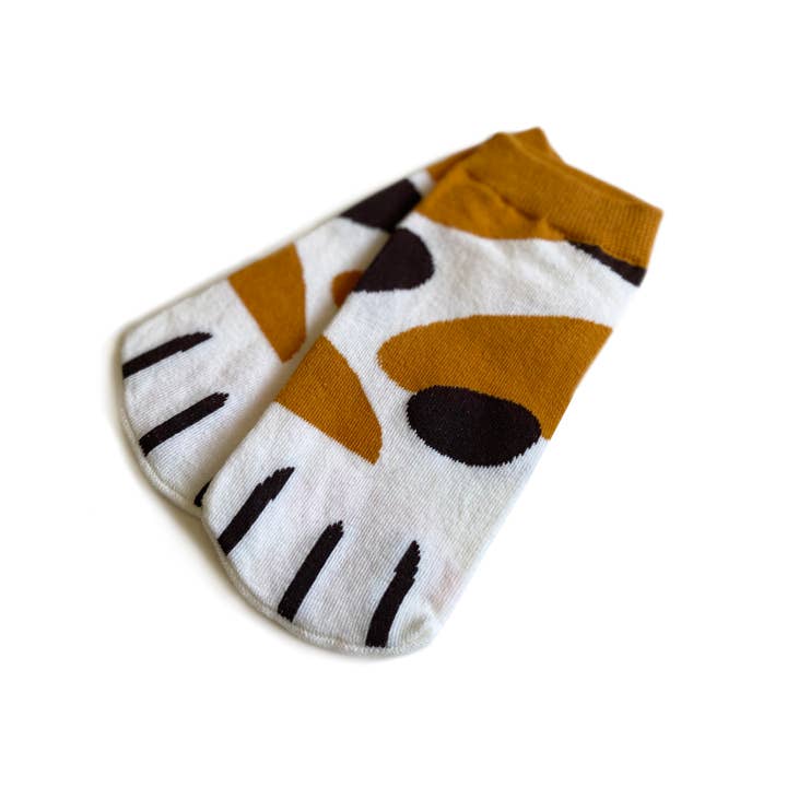 Designer Souvenirs – wholesale Strumpor - Unisex – ”VARA EN KATT” ORANGE KATTSTRUMPOR