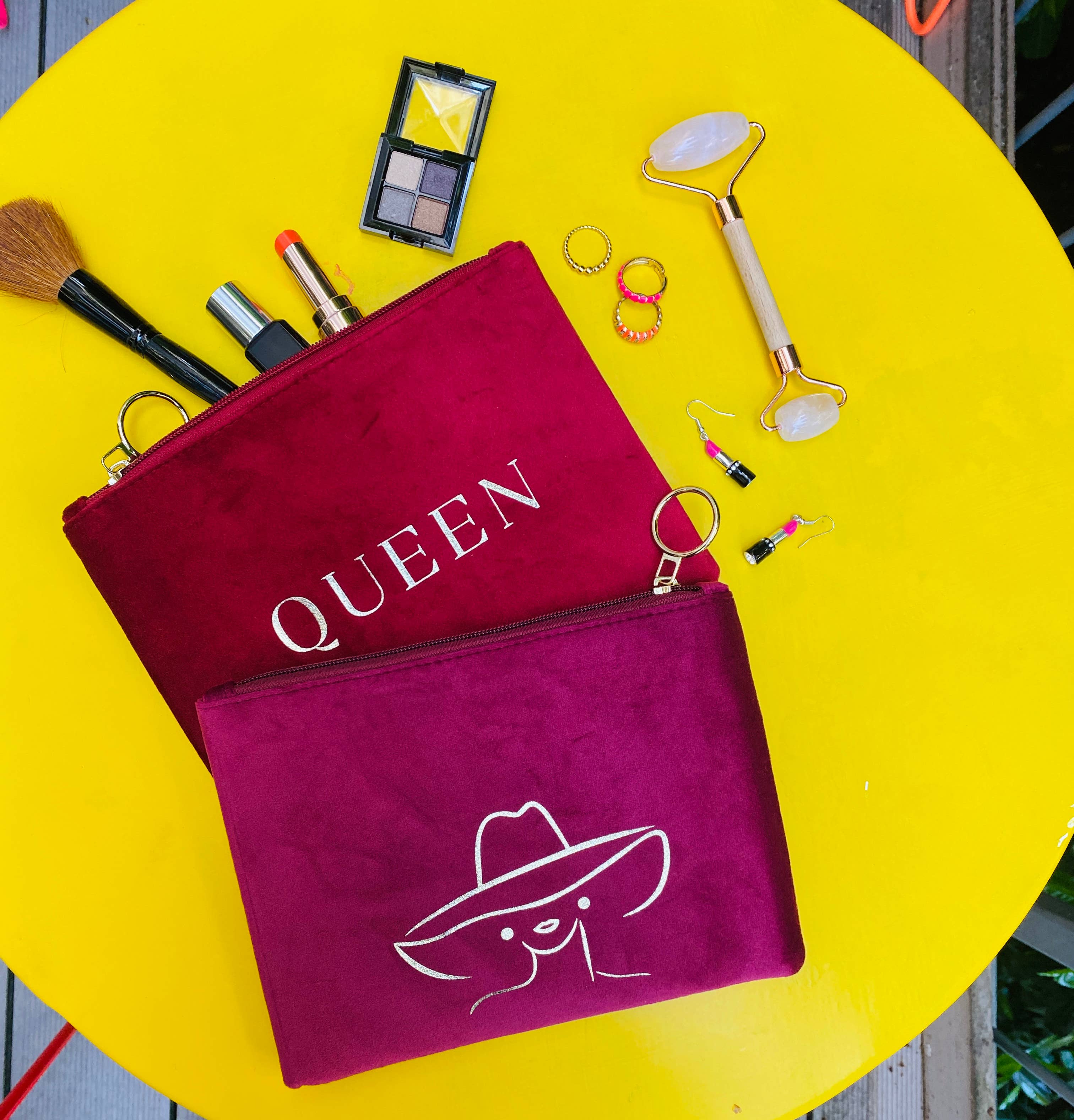 Herzilein-Wien GmbH - Venta al por mayor Bolsa para maquillaje - Bolsa de Navidad de Terciopelo para Coche - Neceser de Mujer11