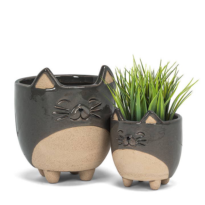 Abbott - Wholesale Plant Pot - Sm Cat on Legs Planter-3" H
