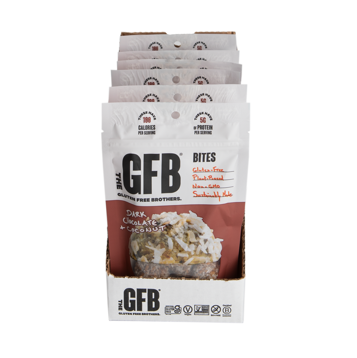The GFB - Wholesale Snack bar - The GFB: Dark Chocolate Coconut Gluten Free Protein Bites9