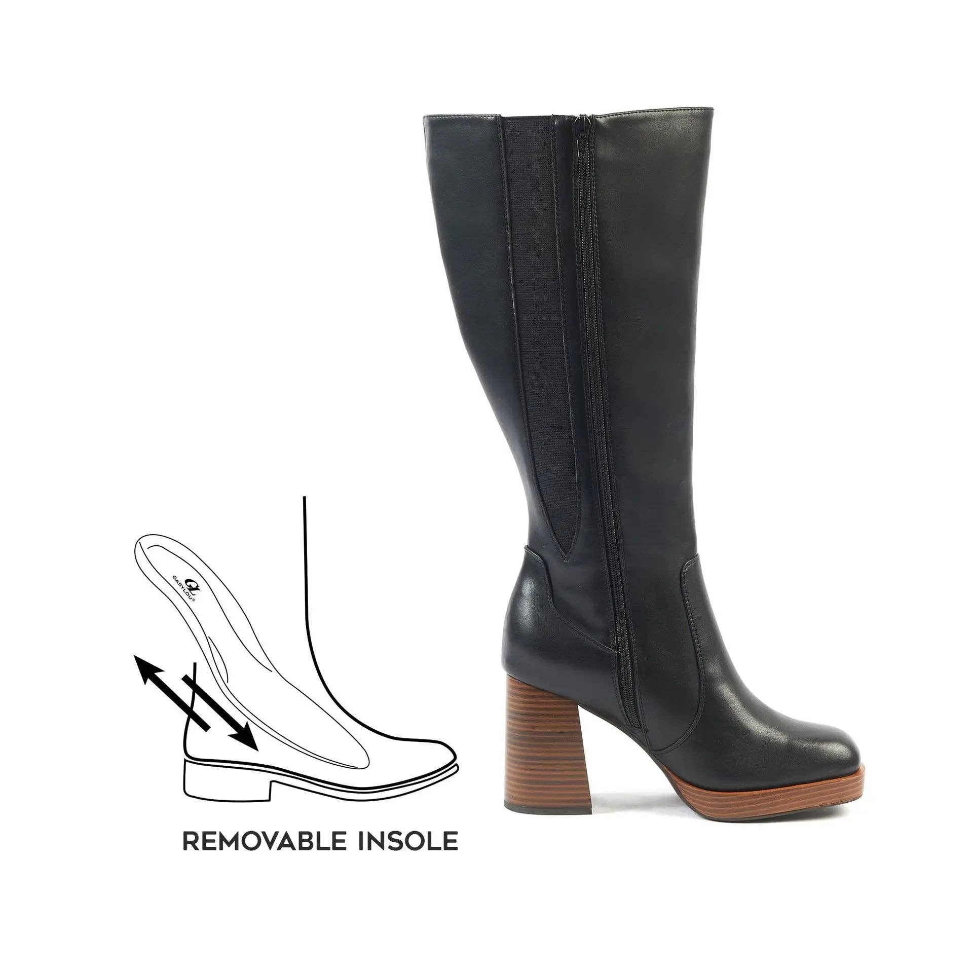 Gabylou - Wholesale Boots - Women's - Wide calf boots size 2XL - Model Melissa35