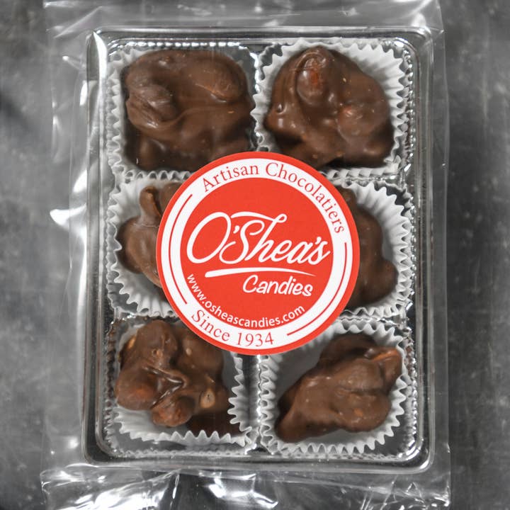 6 PK Hand Dipped Raisin Clusters - Snackpack Tray for wholesale by O'Shea's Candies Sweet Shop