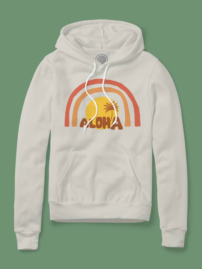 Sudadera con capucha Rainbow Heather Dust para venta al por mayor de Goodseed Clothing