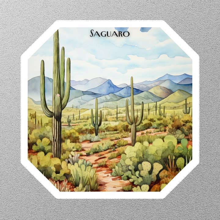 Saguaro 1 National Park Sticker for wholesale by GraffMerch.com