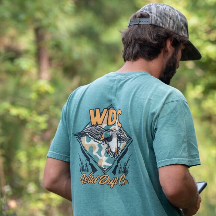 Old School Camo Waterfowl T-Shirt for wholesale by Wild Drift Co. (WDC)