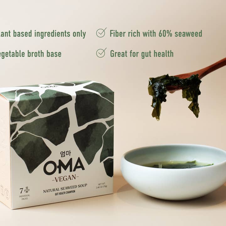 OMA Food - Wholesale Soup - Vegan Seaweed Soup, individual pack6