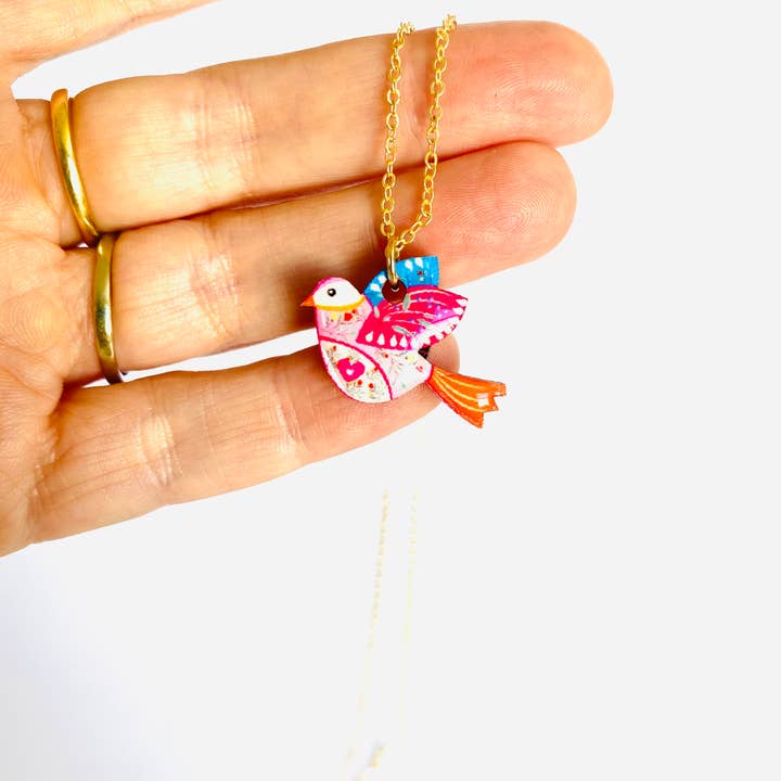 Rosie Rose Parker - Wholesale Pendant/charm necklace - Dainty charm necklace for ladies bird jewellery uk 8