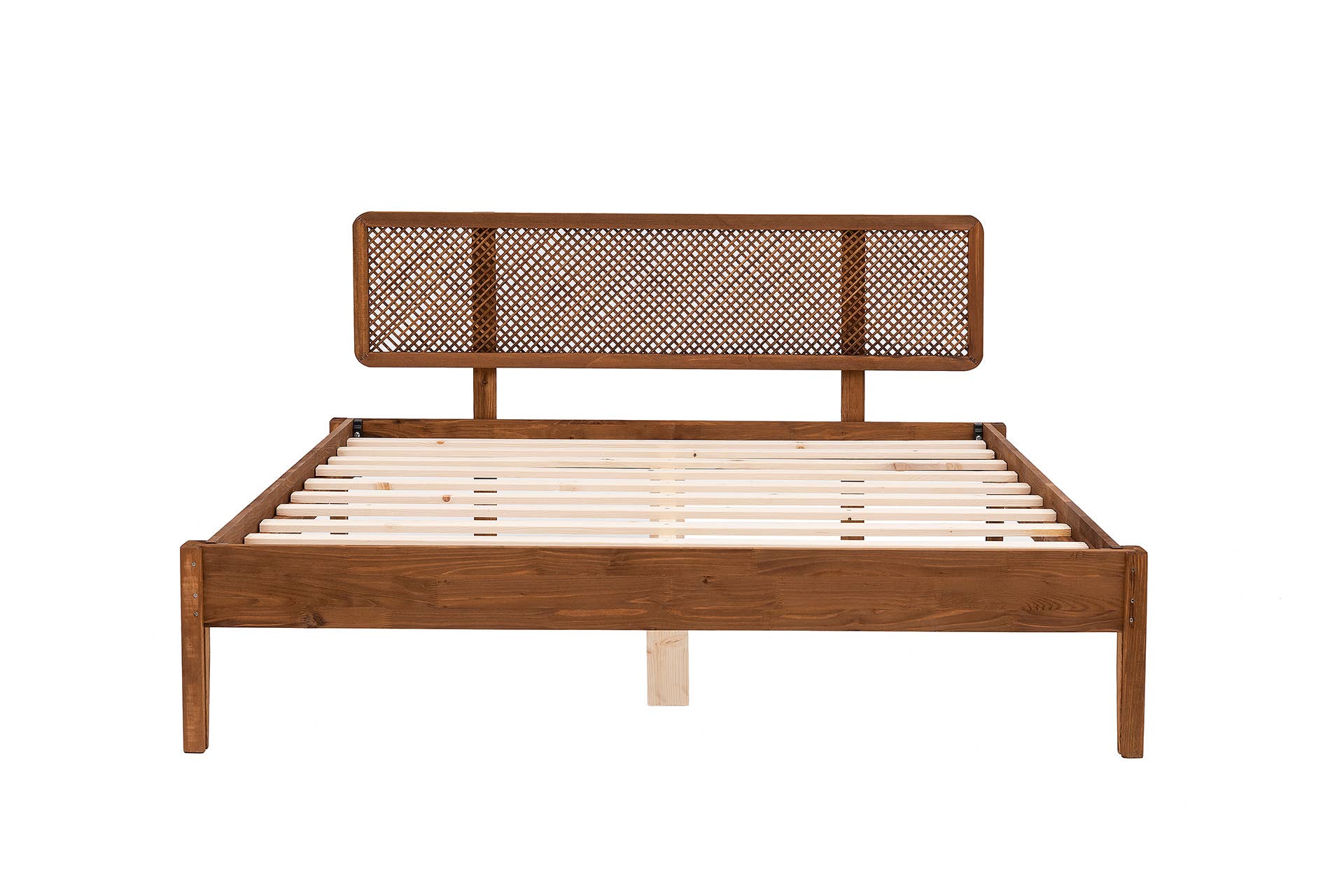Deholzwart GmbH - Wholesale Bed - İzabelya Model - Pine Wood Bed Single Bed - BROWN4