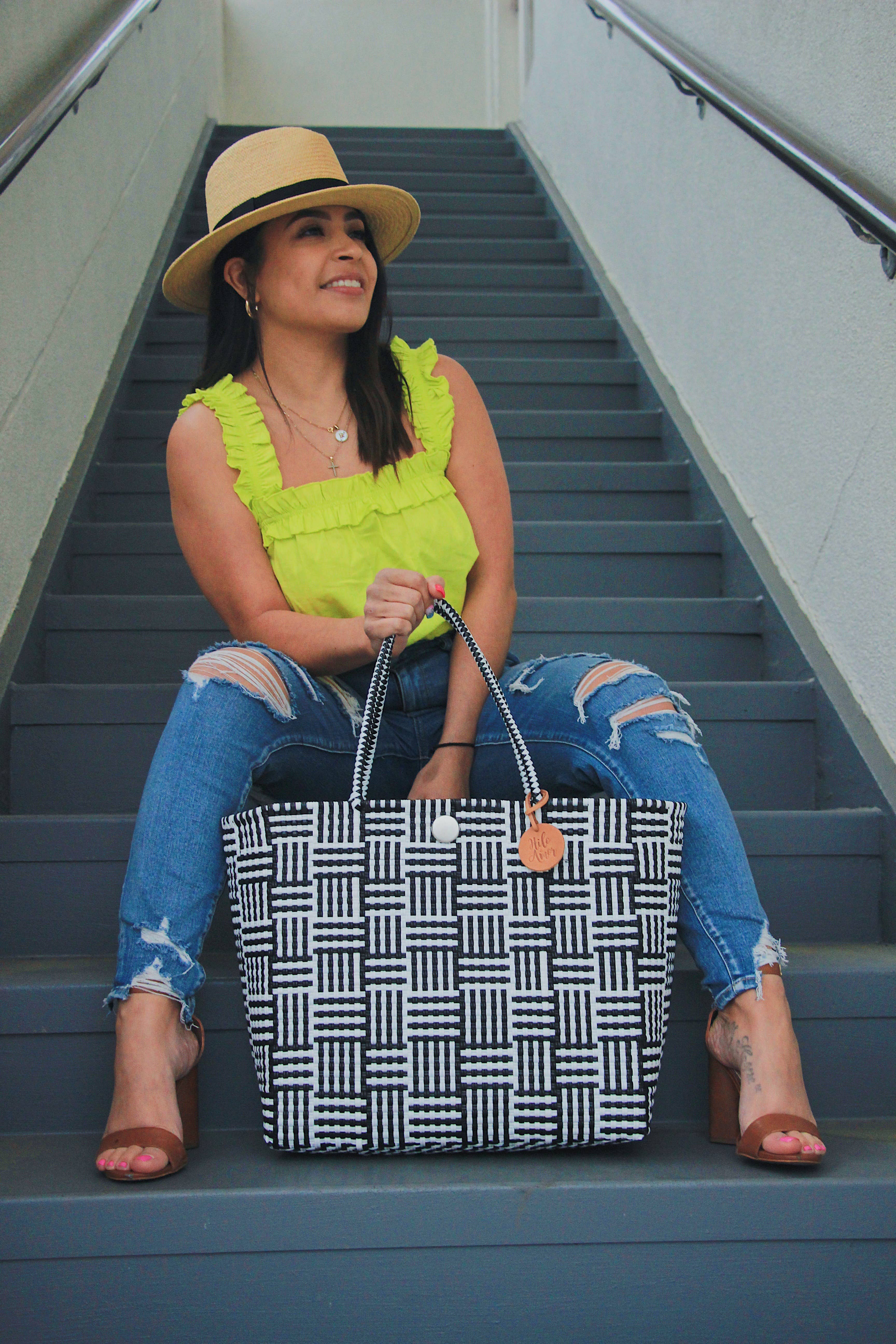 Hilo de Amor LLC - Vente Tote bag – femme - Lot de 6 sacs fourre-tout tissés à la main de Oaxaca11