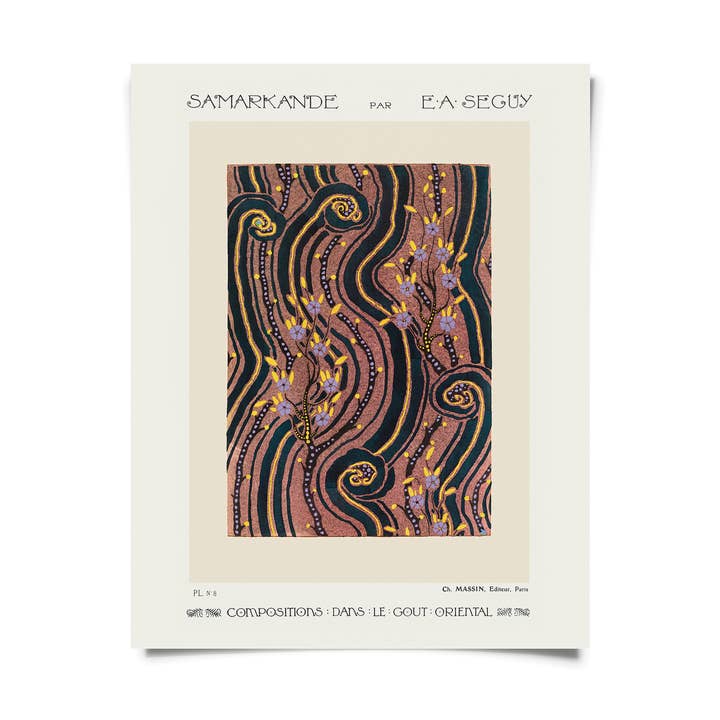 Vintage Botanical Samarkande Plate 8 Print clearance for wholesale by Curious Prints