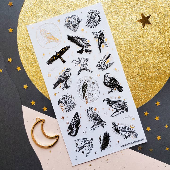 STICKII - Wholesale Sticker - Birds of Prey Sticker Sheet