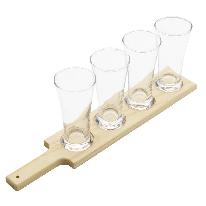 Houdini Barware - Wholesale Bar Tool - Houdini 5pc Beer Flight Tasting Board