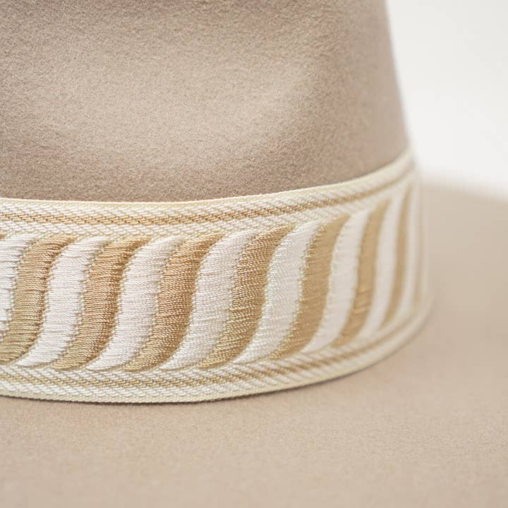 Olive & Pique - Venta al por mayor Sombrero fedora - Unisex - Rancher ranchero con bandas, 100% lana, con estructura de fieltro, forrado de satén, color nuez