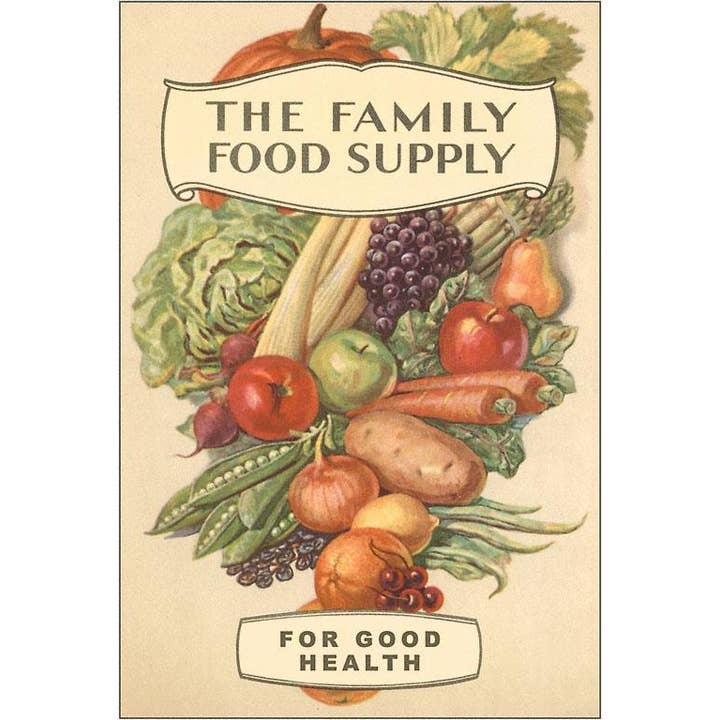 Found Image Press - Wholesale Magnet - Magnet FO-87 Family Food Supply
