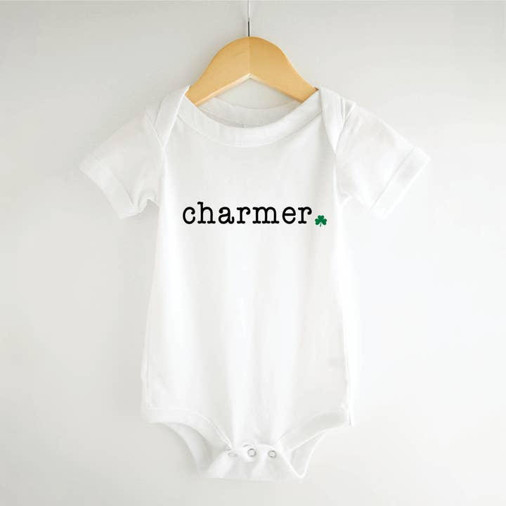 Bump & Beyond Designs - Wholesale Bodysuit (Non-Footed) - Baby - Charmer, Cute St. Patrick's Day Onesie for Girls and Boys