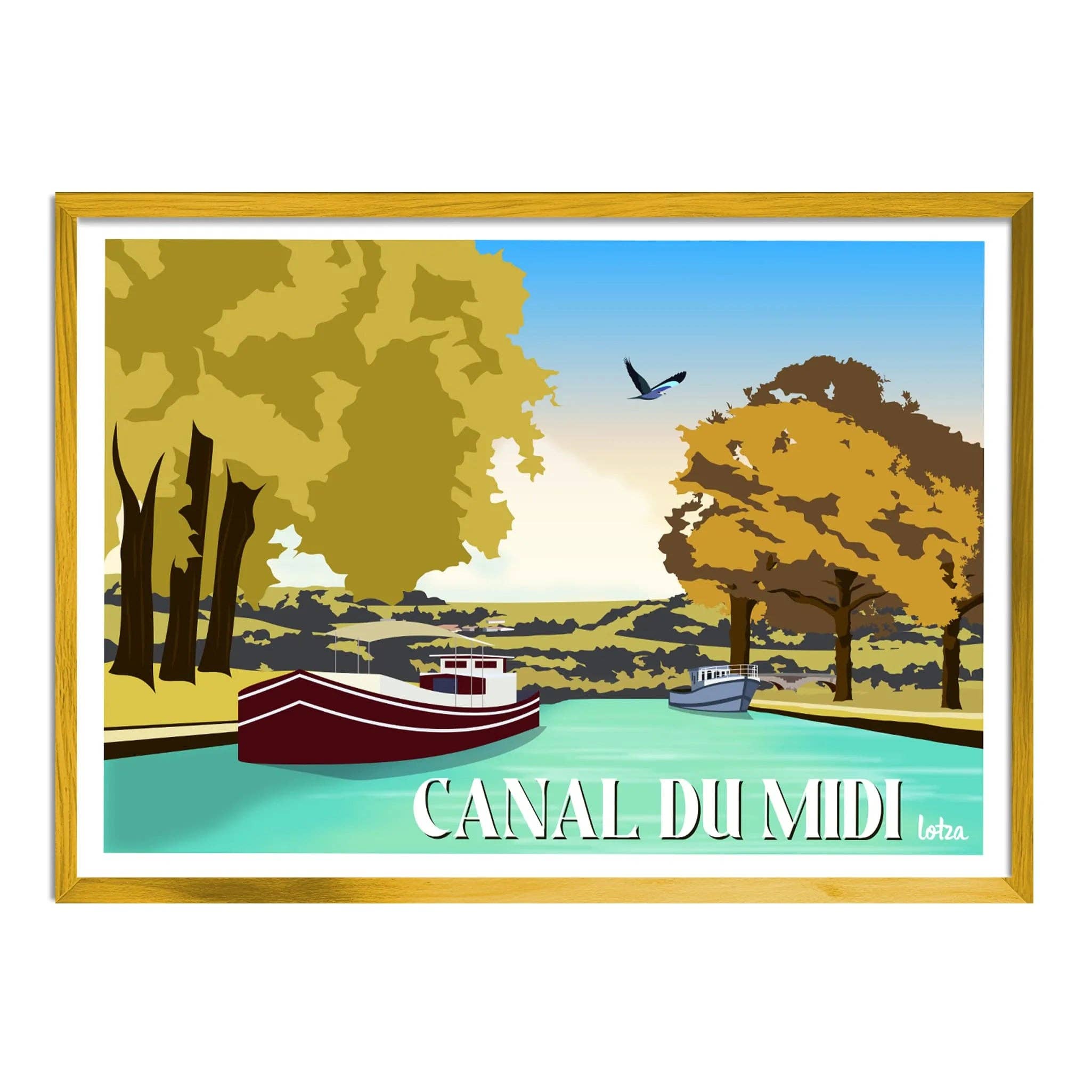 Lotza - Wholesale Poster - Display Canal du Midi2
