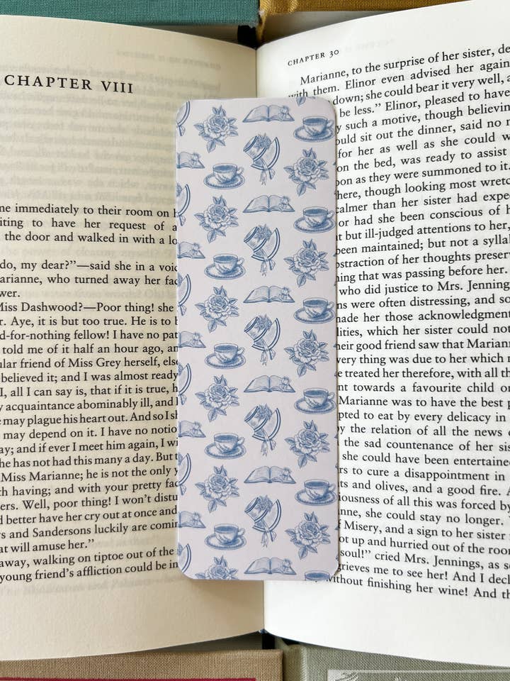 Regency Toile Bookmark for wholesale by Inkwell Threads