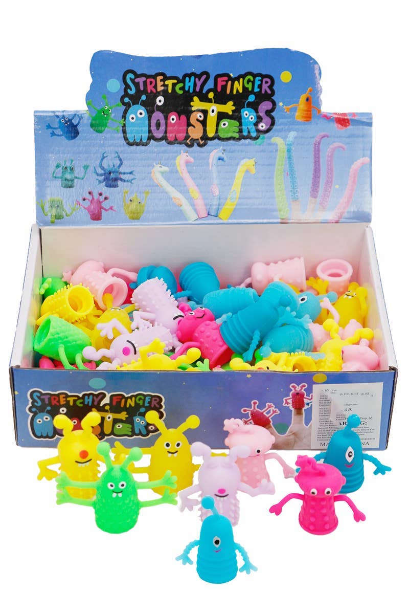 ASSORTED Mini Alien Monster Pretend Finger Puppets - 60 Pcs for wholesale on Faire1