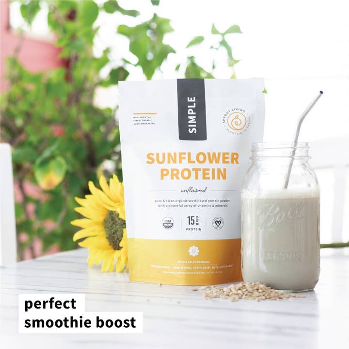 Sprout Living - Wholesale Protein/Superfood Powder - Simple Protein | Organic Sunflower Seed Protein, DB
