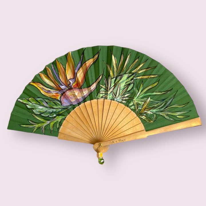 Arte e sfizio - Wholesale Handheld Folding Fan - painted flower fans7