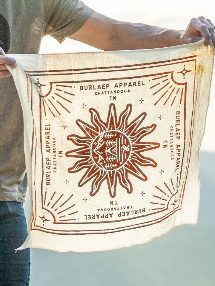 Sundial Bandana for wholesale by Burlaep Apparel