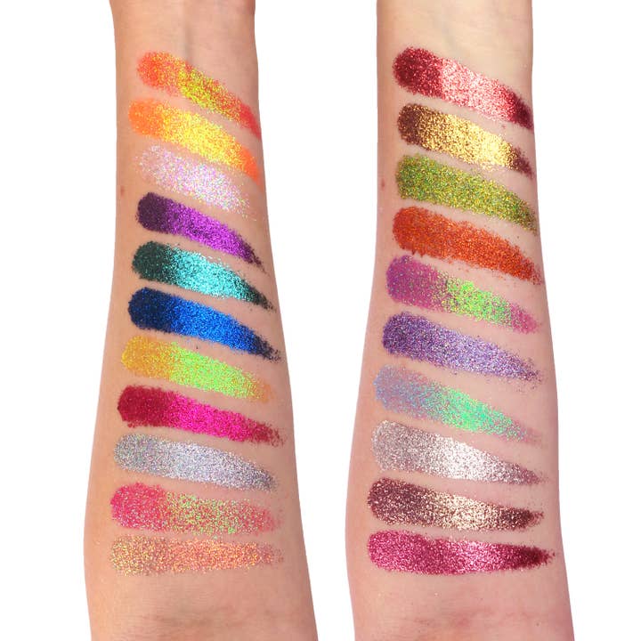 Rude Cosmetics - Wholesale Body Glitter/Shimmer - United Shades of Glitter - 21 Pressed Glitter Palette