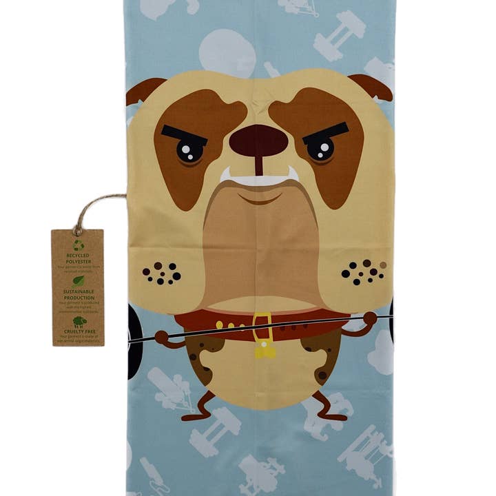 Scarf Designers – wholesale Bandana - Unisex – Blå bandana med hundmönster