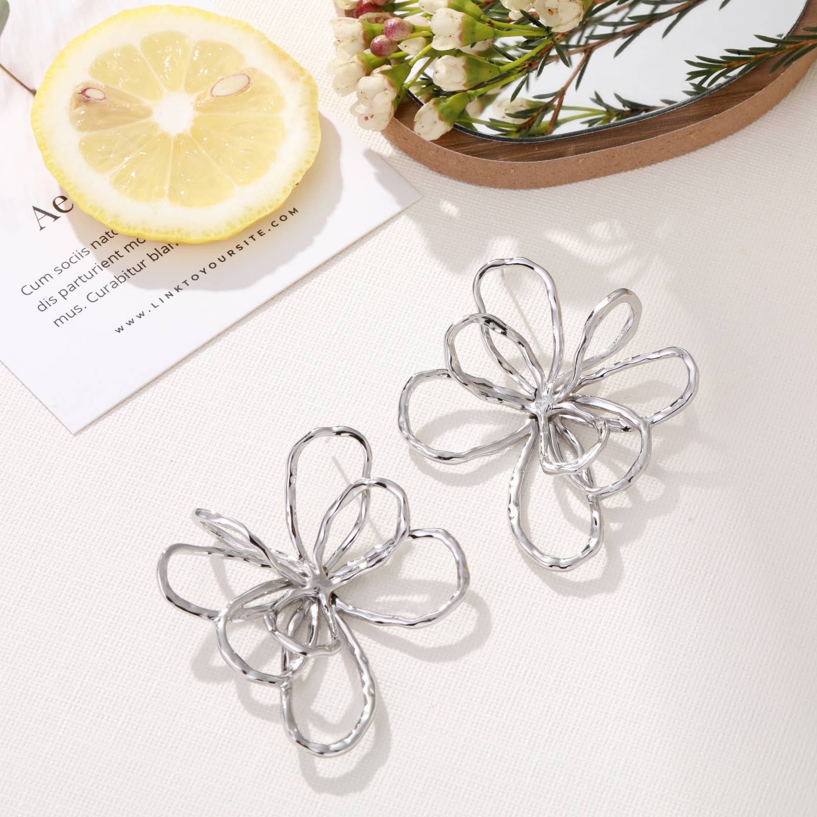 Lovelika - Wholesale Dangle Earrings - Elena flower drop earrings0