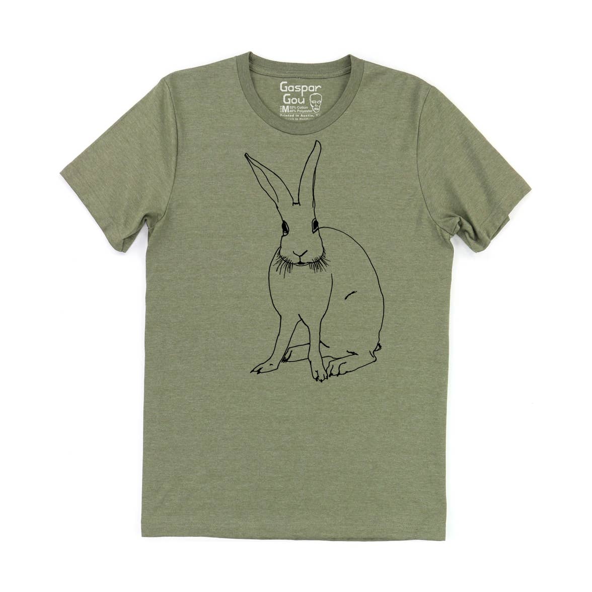 Gaspar Gou - Wholesale Screen Printed T-Shirt - Men's - Funny Bunny Charlie Tee5