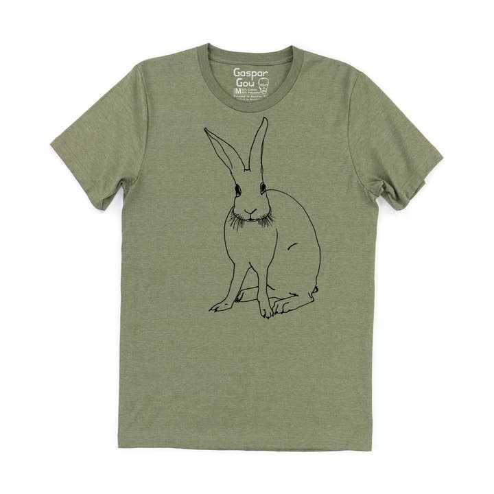 Gaspar Gou - Wholesale Screen Printed T-Shirt - Men's - Funny Bunny Charlie Tee5
