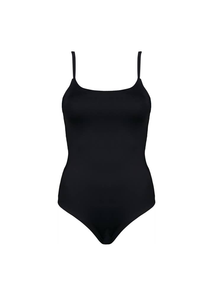 Shelf Bra One Piece in Black for wholesale by Kitty and Vibe