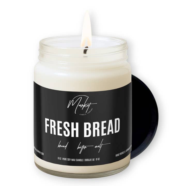 VELA DE CERA DE SOJA DE PÃO FRESCO por atacado de Market Candle Company