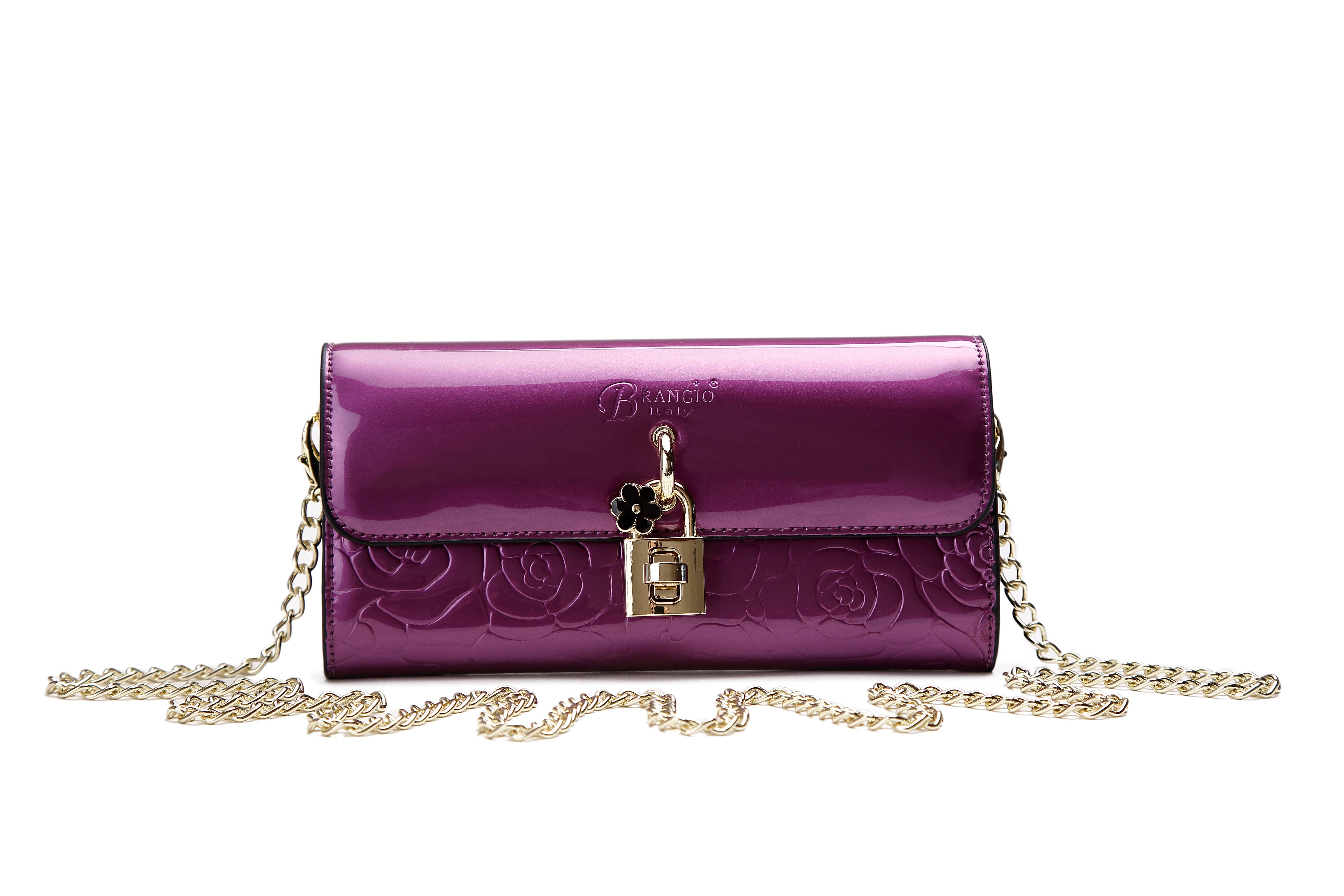 Brangio (Italy) Company Inc. - Vendita all'ingrosso Pochette - Donna - Brangio Italy Elegante Pochette e Portafoglio in Pelle Verniciata4