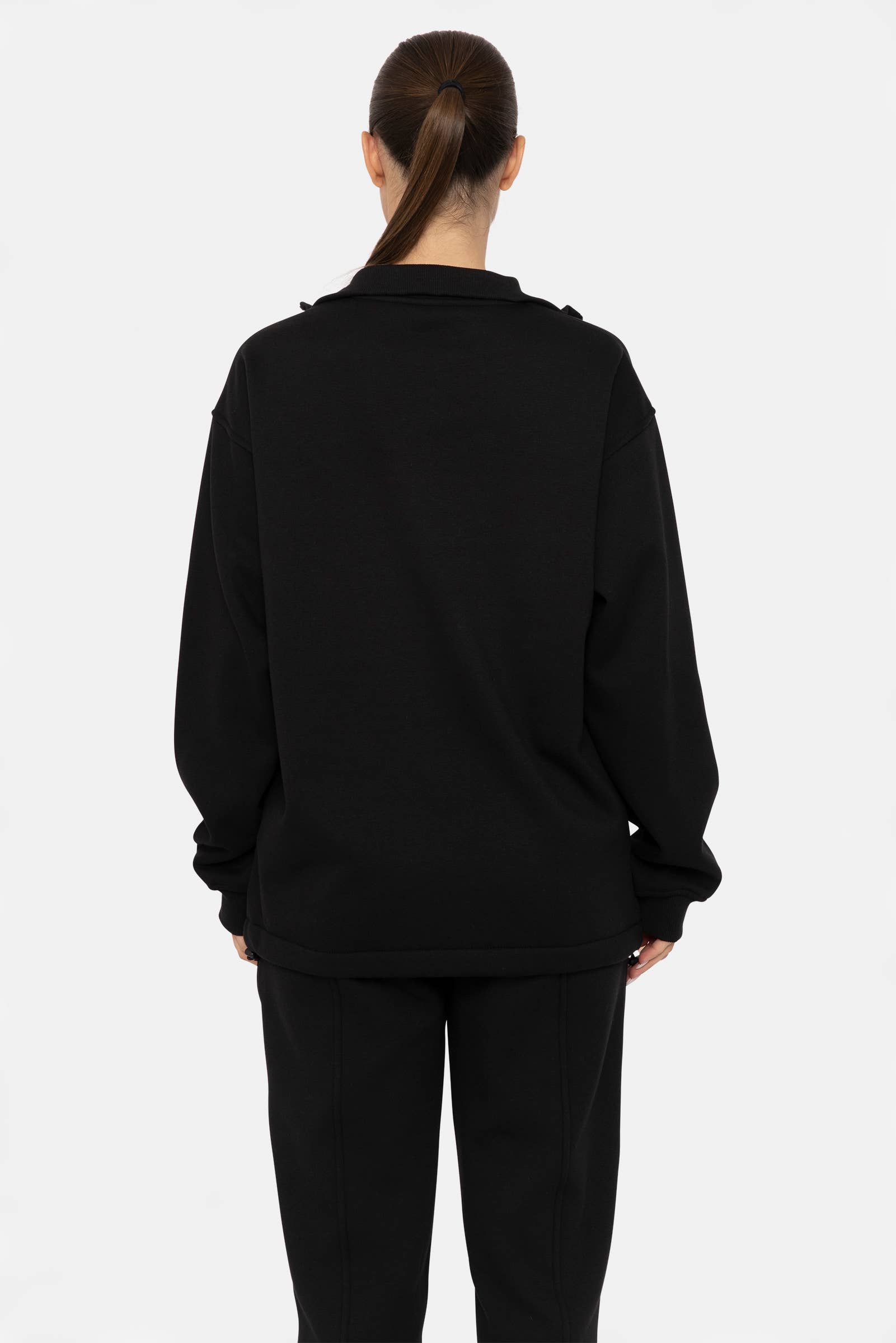 Mono B - Wholesale Sweatshirt - Women's - Half-Zip Drawstring Women's Sweatshirt Pullover18