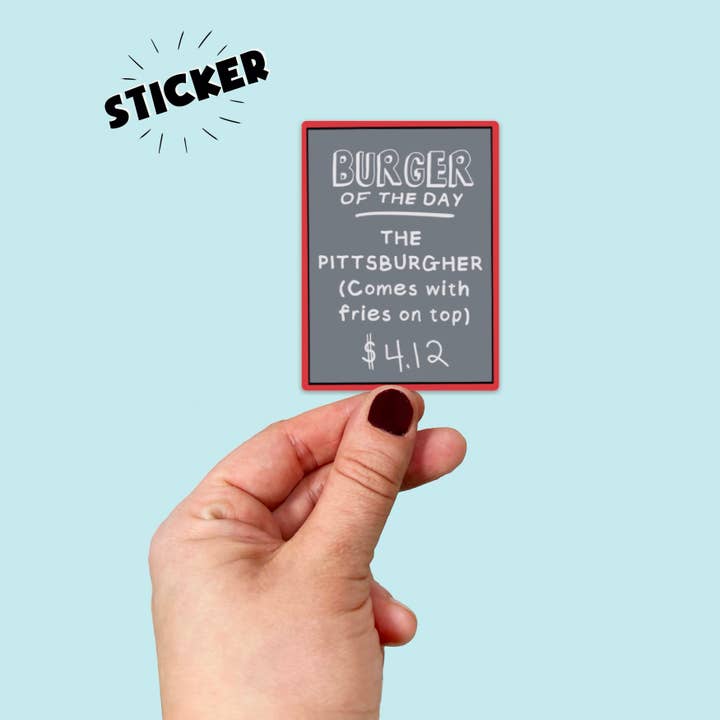 Autocollant étanche en vinyle inspiré de Bob's Burgers de Pittsburgh pour la vente par Songbird Artistry