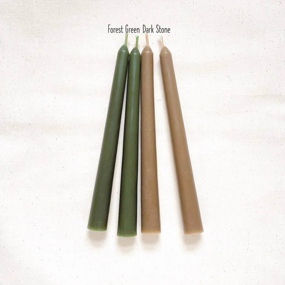 Five Bees Yard - Wholesale Tapered Candle/Candlestick - Coloured Beeswax Taper | Pastel Color Dinner Candle |Eco Dye4