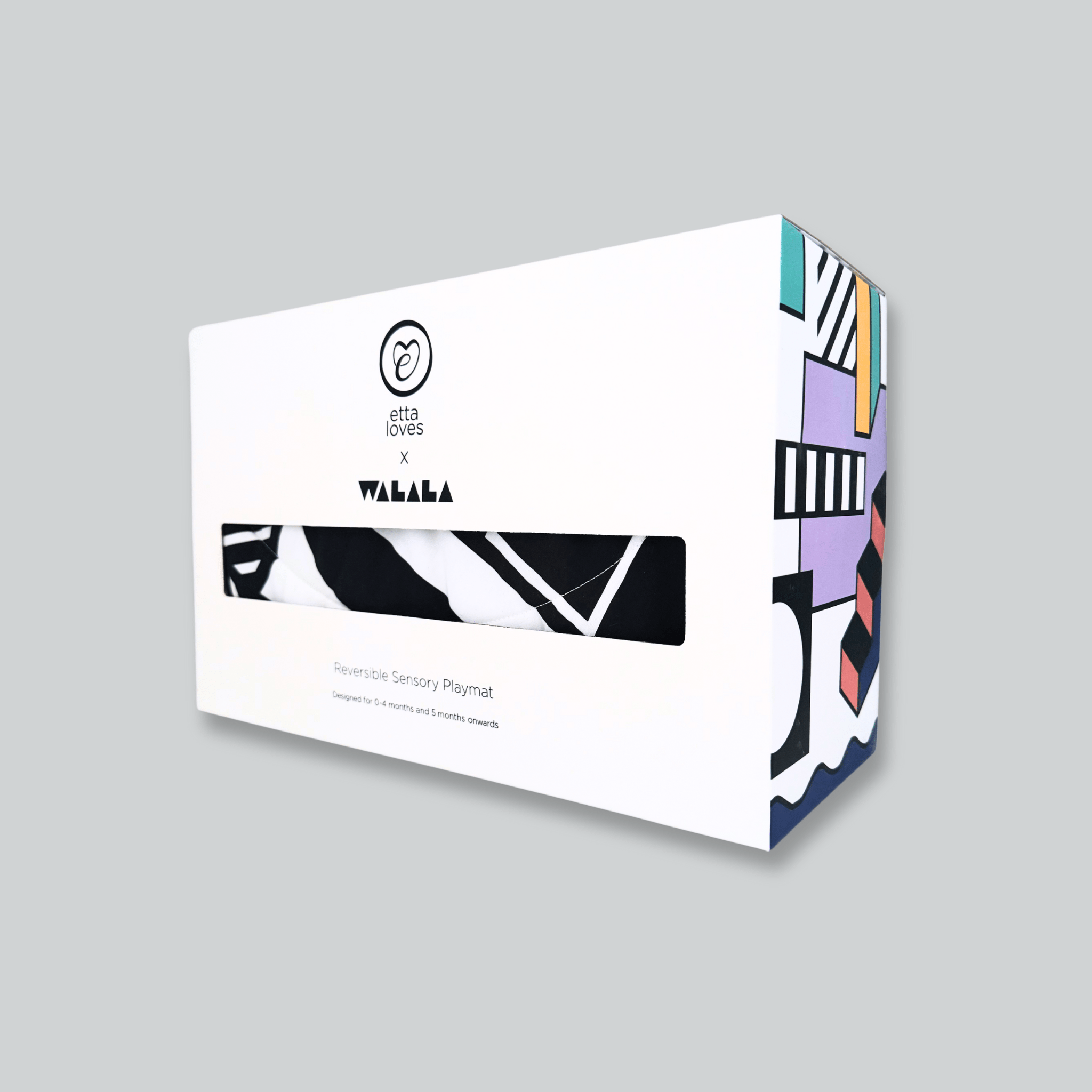 Etta Loves UK – wholesale Play mat – Kids & baby – ETTA LOVES x WALALA PLAYMAT- reversible newborn to 4 months / 5+ months4