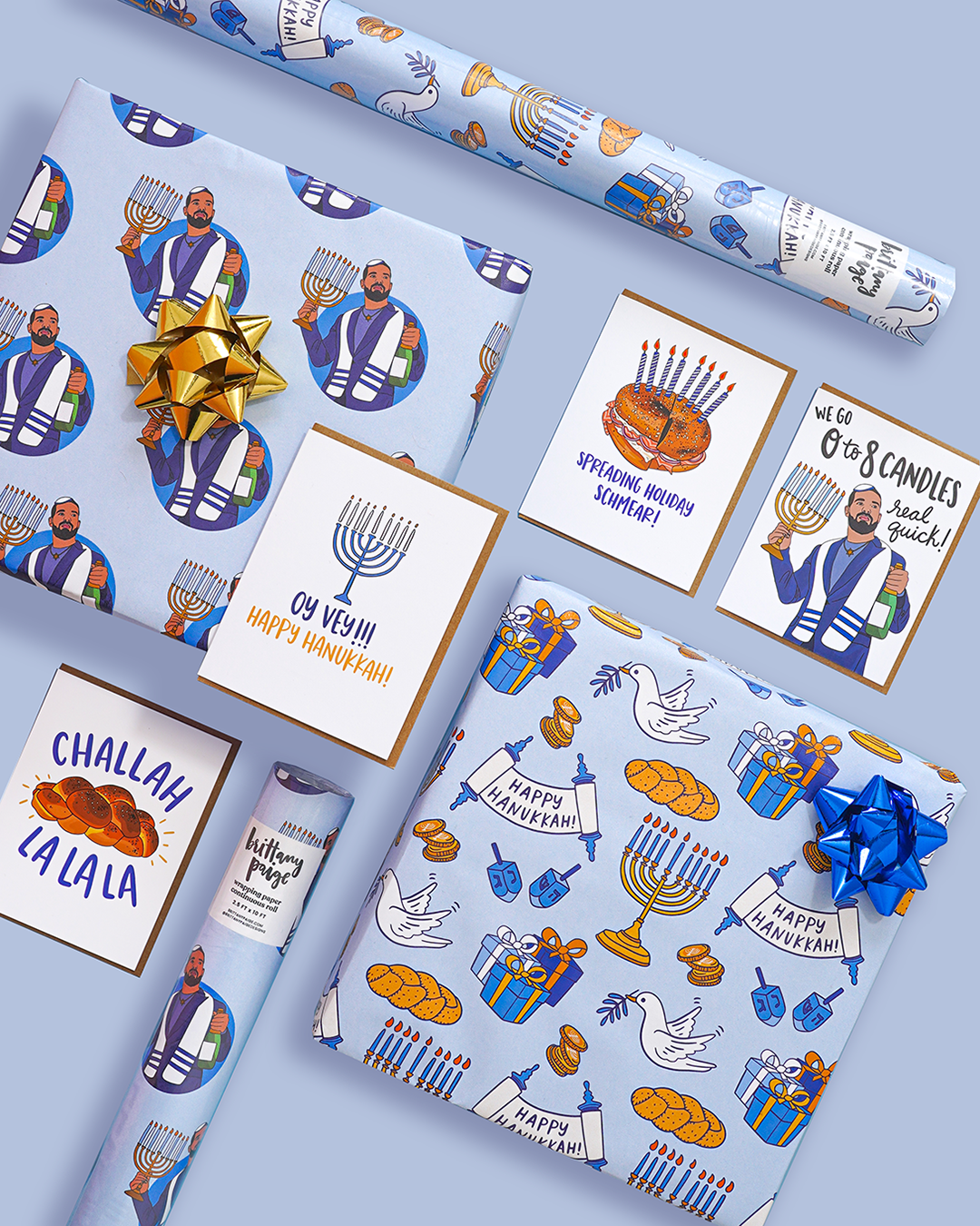 Brittany Paige - Wholesale Hanukkah Card - 0 To 8 Candles Real Quick Hanukkah Card3