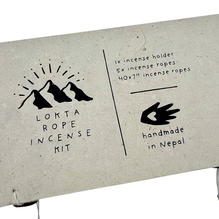 SLATE + SALT – wholesale Incense – Lokta Rope Incense Box Set