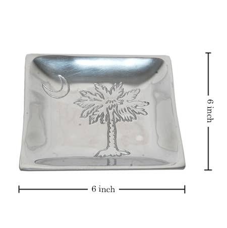 India Handicrafts Inc – Engroshandel Pyntetallerken/skål – 6" palmetræ og måneplade2