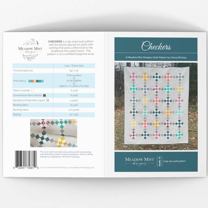 Checkers - Motif imprimé pour la vente par Meadow Mist Designs