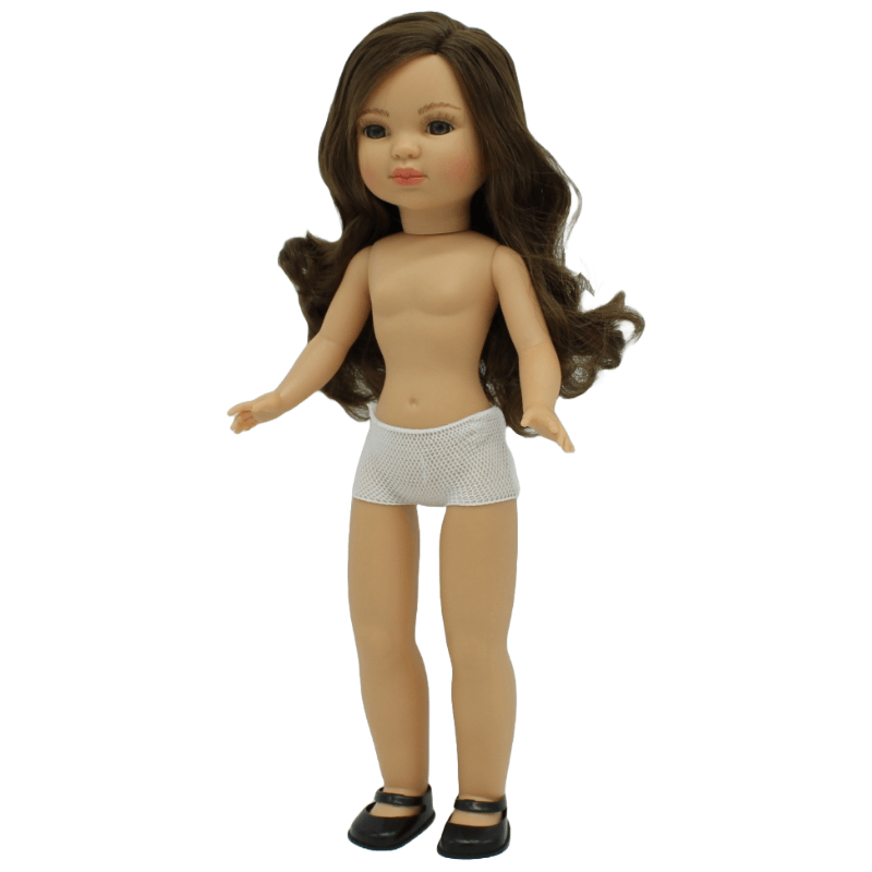 Folk Artesanía Muñecas - Wholesale Doll - Kids - Simona Doll 40 cm. naked Folk original brown Craftsmanship5