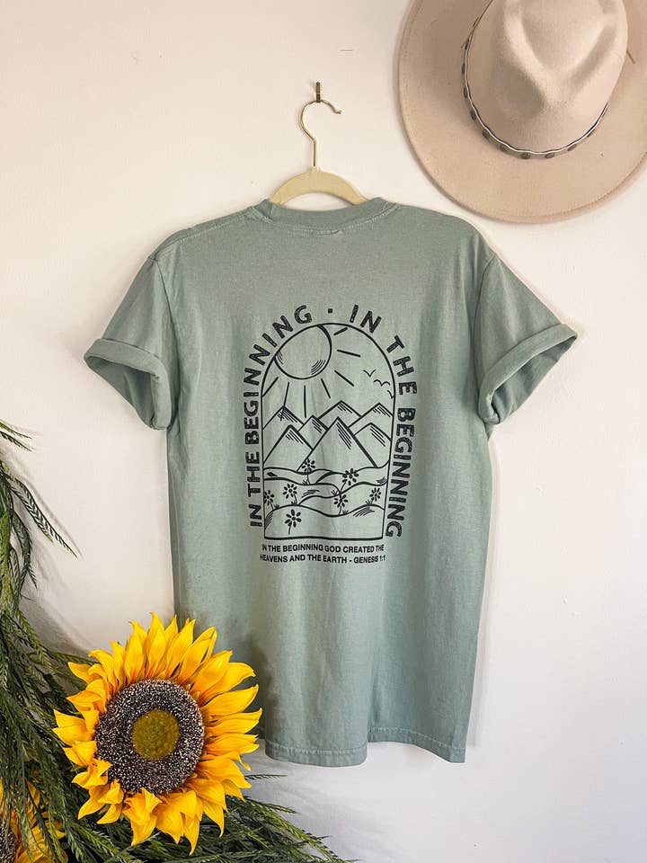 Camiseta cristiana 1:1 In the Beginning para venta al por mayor de HH and Grace Co