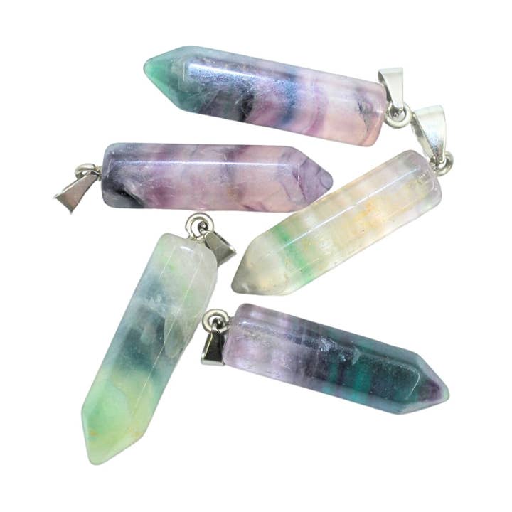 Point Pendant - Fluorite for wholesale by Earths Elements Wholesale