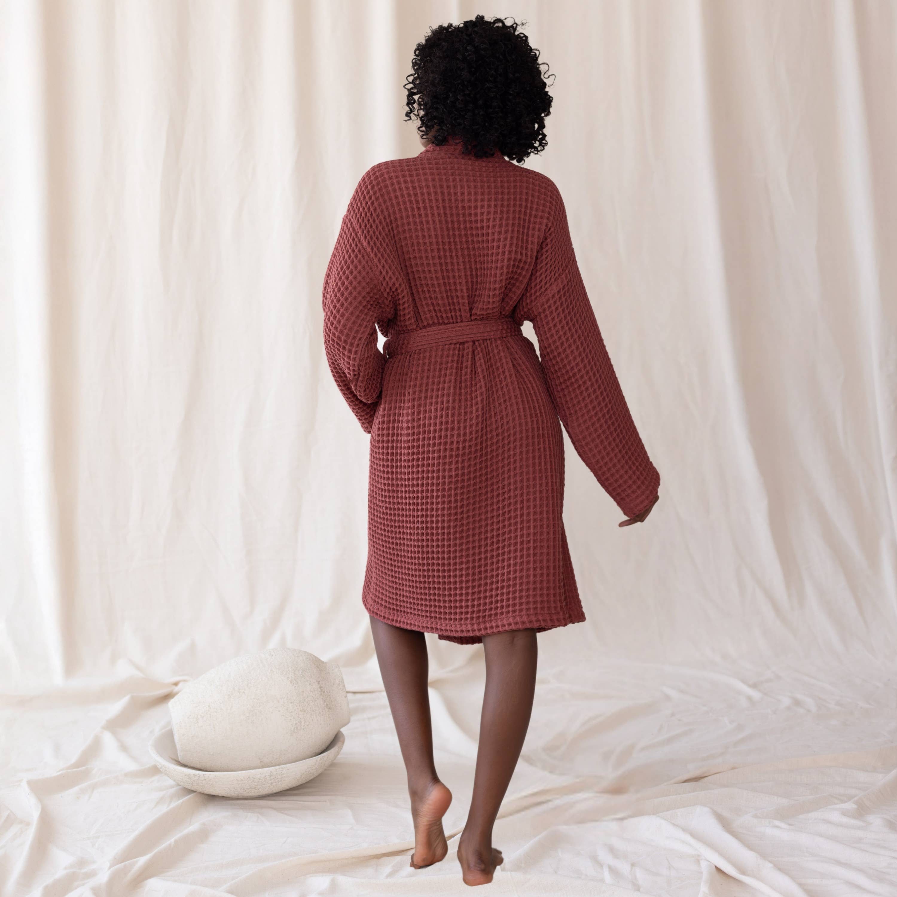 Vivamaison - Wholesale Robe - Unisex - Luxurious Waffle Kimono Bathrobe, 100% Cotton, Unisex Style21